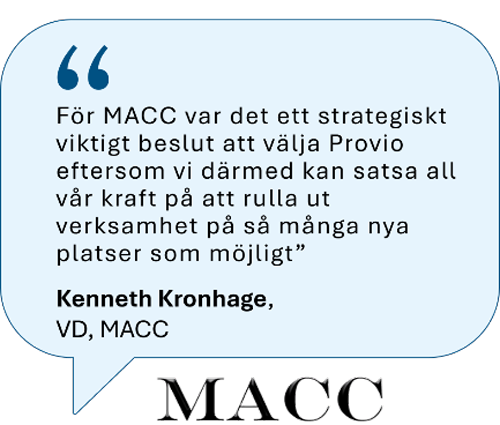 Ett citat från MACC People