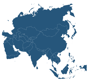 Kontinentkarta över Asien