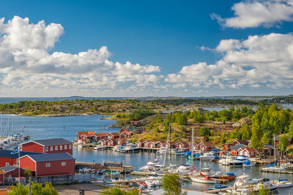 Båtar och båthus i skärgården