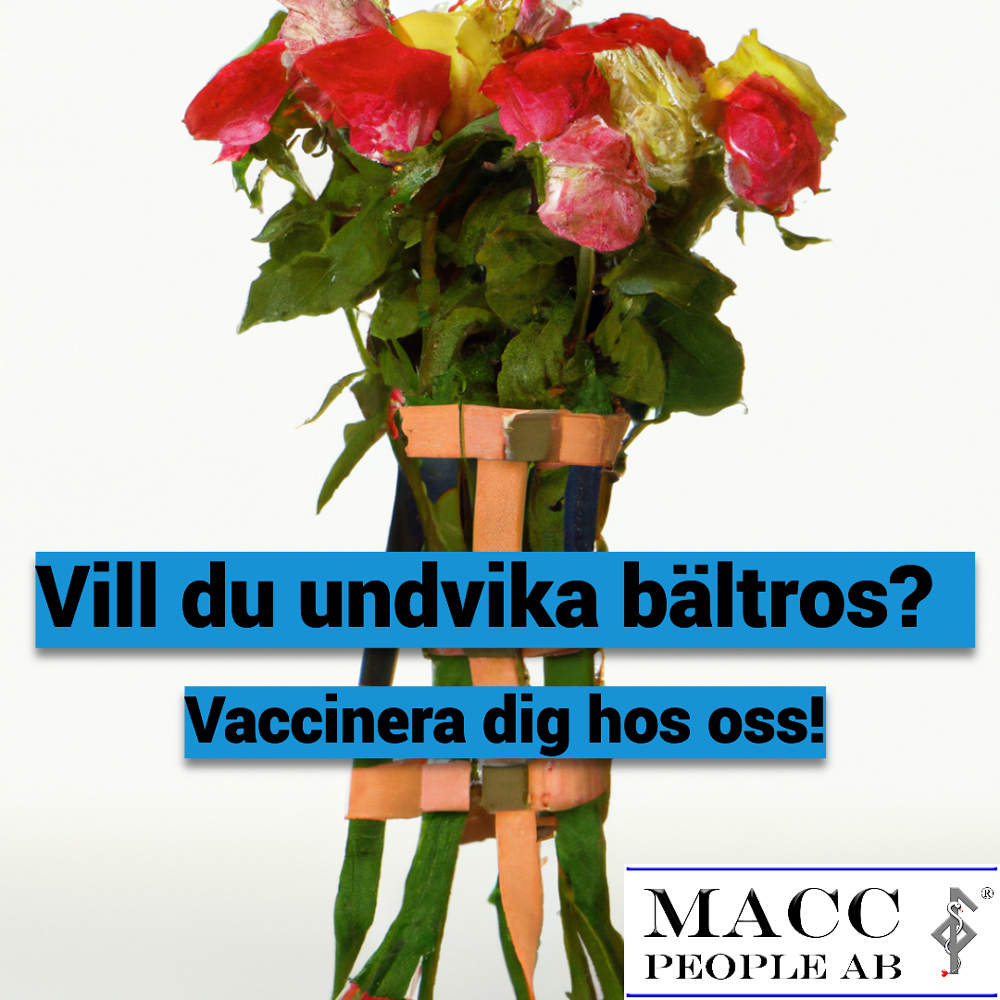 Poster med Undvik bältros